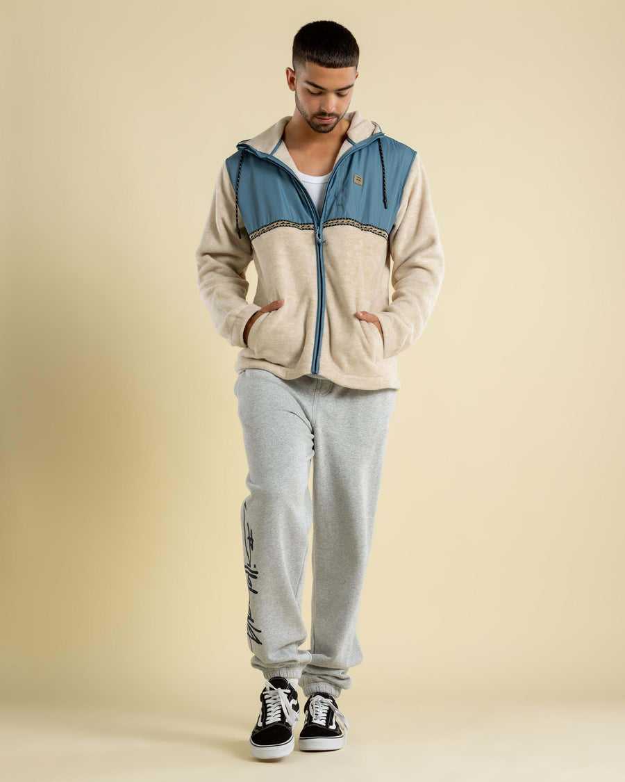 BILLABONG MENS J BAY TRACK PANT - LIGHT GREY HEATHER