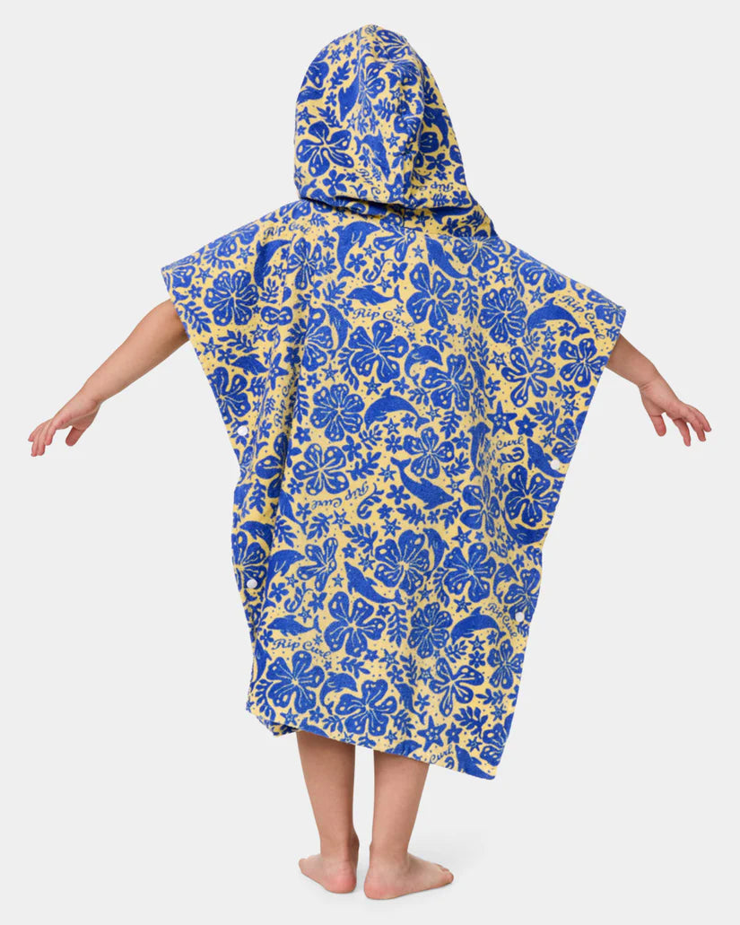 BILLABONG MIXED SNAP HOODED TOWEL-GIRL - YELLOW