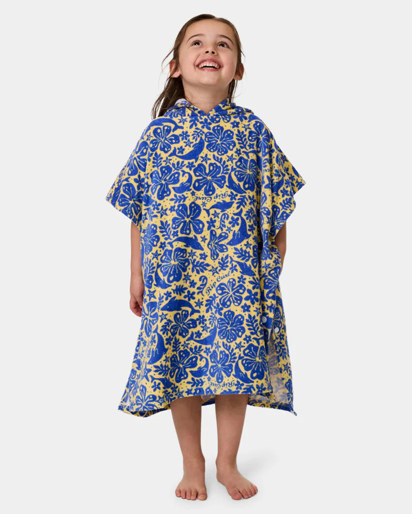 BILLABONG MIXED SNAP HOODED TOWEL-GIRL - YELLOW