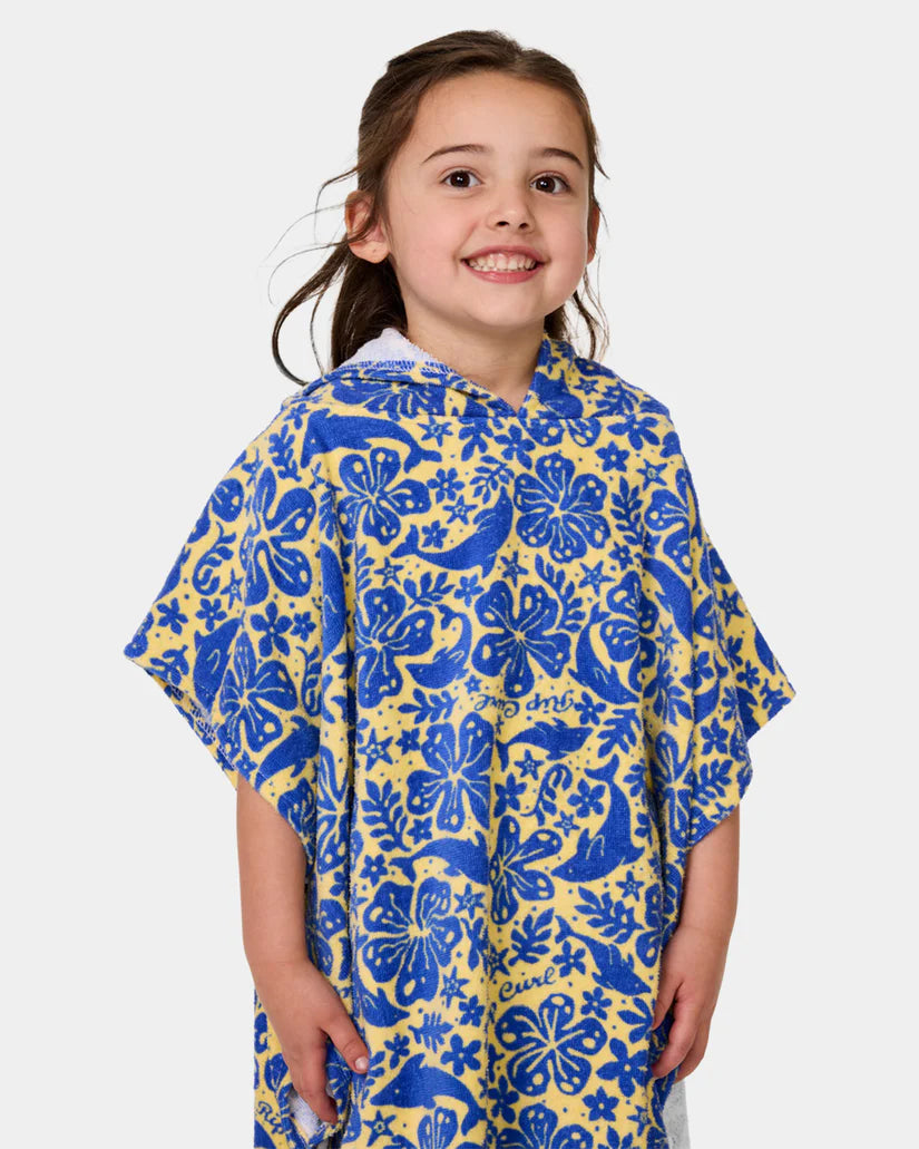 BILLABONG MIXED SNAP HOODED TOWEL-GIRL - YELLOW