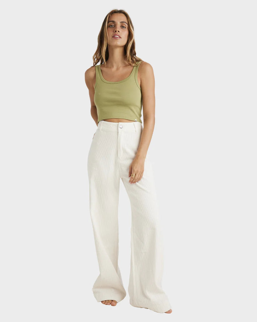 BILLABONG PALMY CORD PANT - SALT CRYSTAL