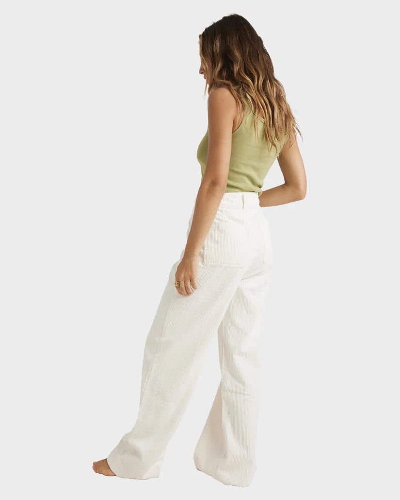 BILLABONG PALMY CORD PANT - SALT CRYSTAL