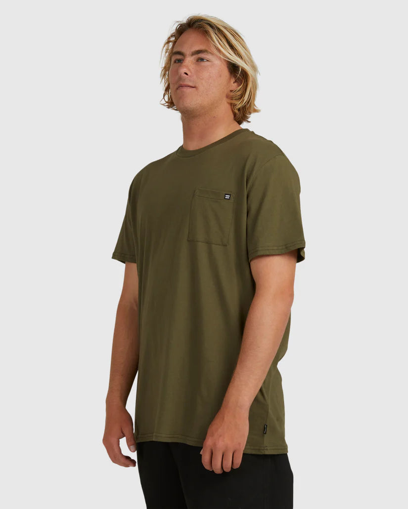 BILLABONG PREMIUM POCKET SHORT SLEEVE - MILITARY