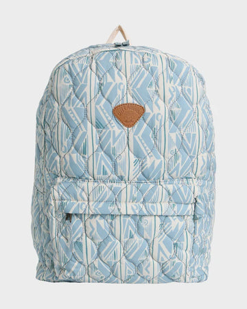 BILLABONG QUILTED SCHOOLS OUT BACKPACK - MINERAL BLUE