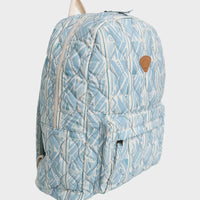 BILLABONG QUILTED SCHOOLS OUT BACKPACK - MINERAL BLUE