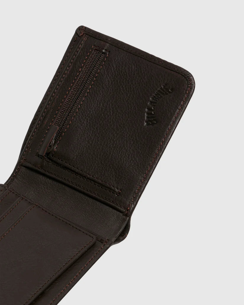 BILLABONG SECRET POCKET LEATHER WALLET