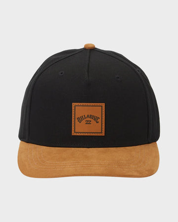 BILLABONG MENS STACKED SNAP CAP - BLACK/TAN