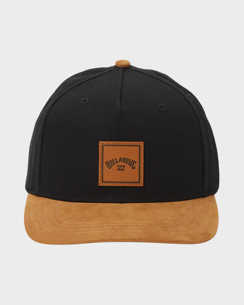 BILLABONG MENS STACKED SNAP CAP - BLACK/TAN