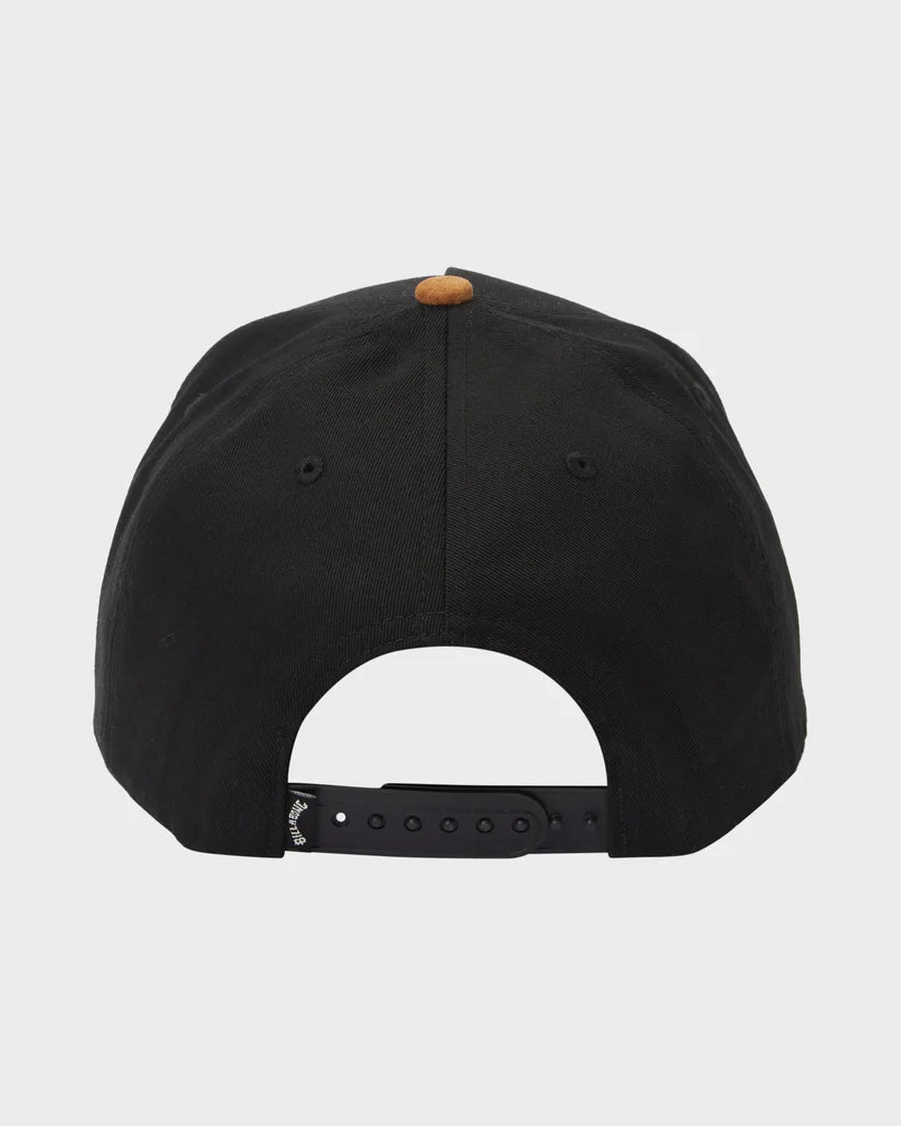 BILLABONG MENS STACKED SNAP CAP - BLACK/TAN