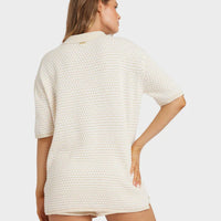 BILLABONG SUN BUBBLE STRIPE TOP - WHITECAP