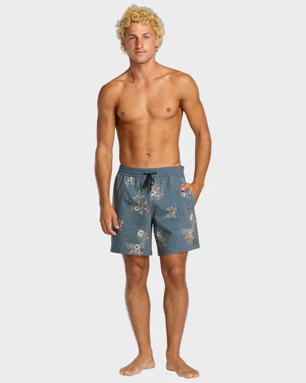 BILLABONG SUNDAYS LAYBACK - STEEL BLUE FLORAL
