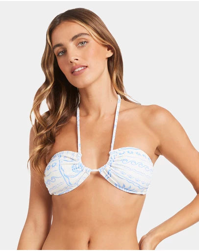 BILLABONG SUNRISE SANDS DREW BANDEAU - SALT CRYSTAL
