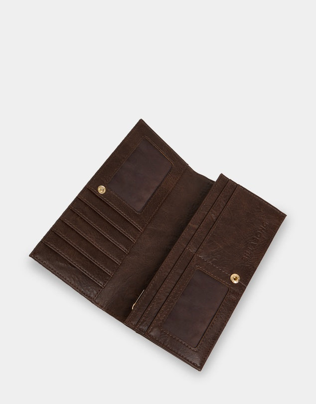 BILLABONG SUNSET RHAPSODY BEACH WALLET - CHOCOLATE BROWN