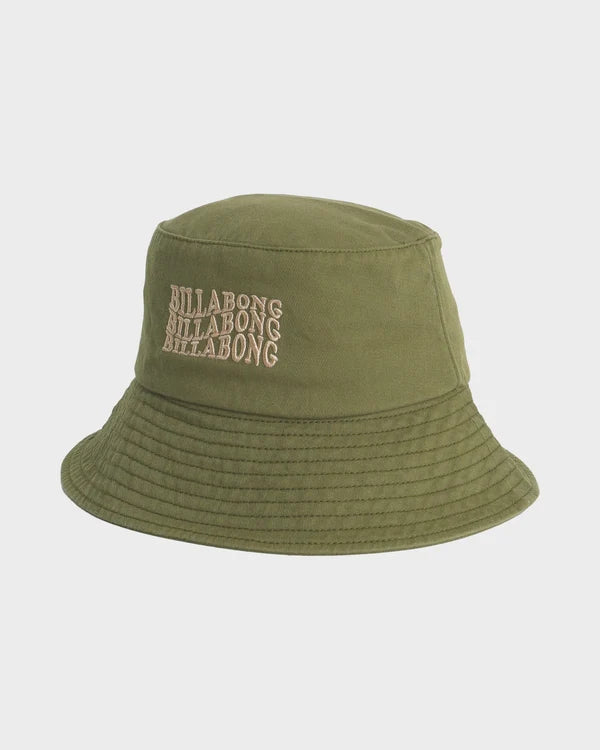 BILLABONG SURF HIGH FADED BUCKET HAT - DARK OLIVE