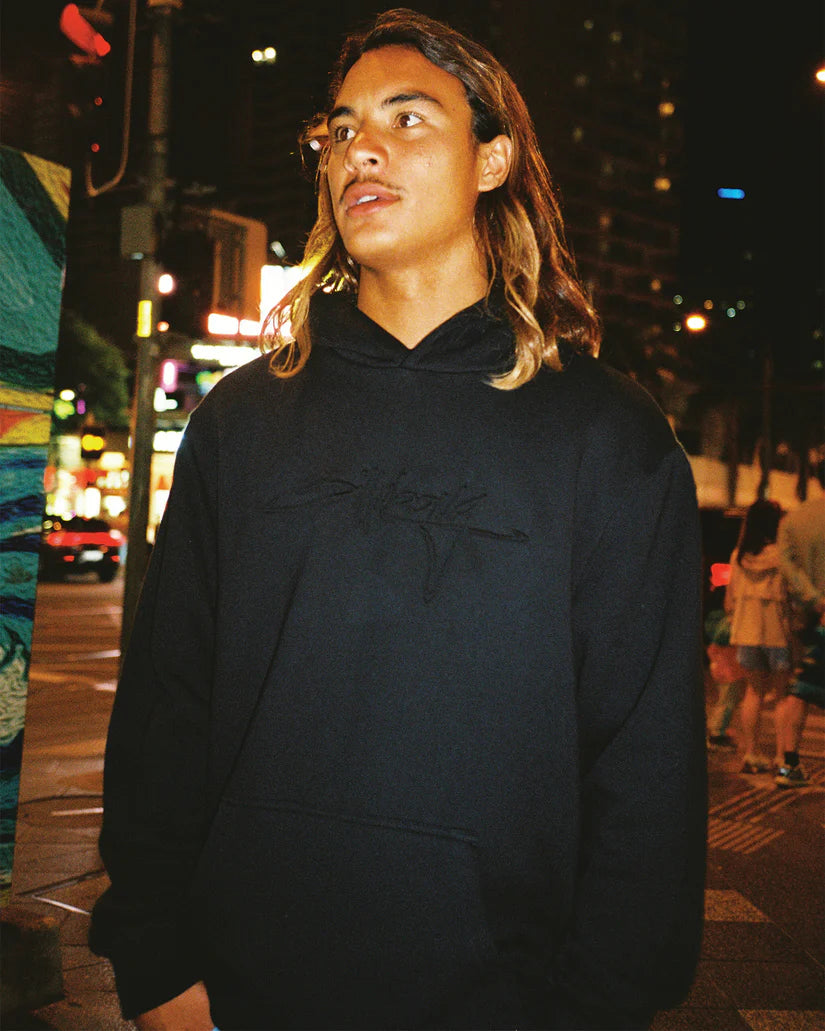 BILLABONG TONAL BOSS POP HOOD - BLACK