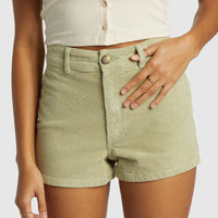 BILLABONG WOMENS FREE FALL CORD SHORTS - AVOCADO