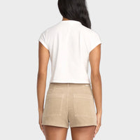 BILLABONG WOMENS FREE FALL CORD SHORTS - COBBLE STONE