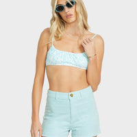 BILLABONG WOMENS FREE FALL CORD SHORTS - MINT
