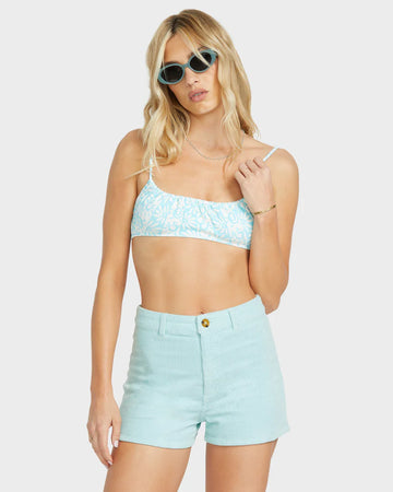 BILLABONG WOMENS FREE FALL CORD SHORTS - MINT