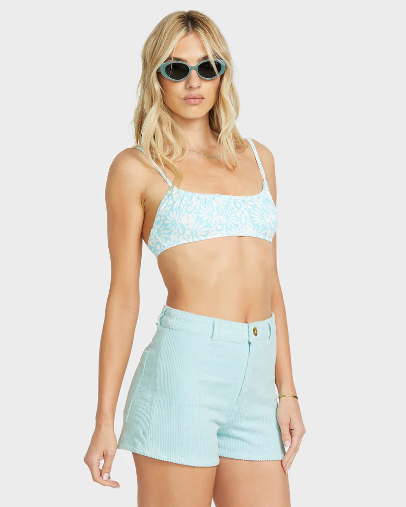 BILLABONG WOMENS FREE FALL CORD SHORTS - MINT