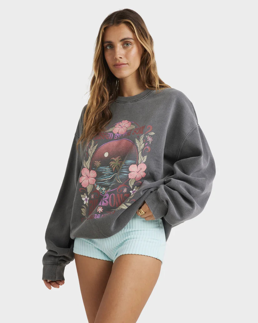 BILLABONG WOMENS LOST COAST CANYON CREW