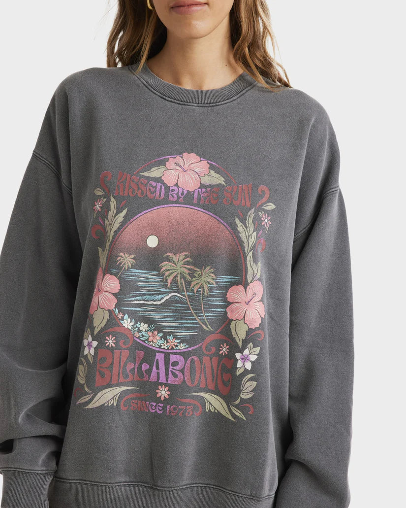 BILLABONG WOMENS LOST COAST CANYON CREW