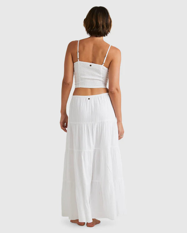 BILLABONG HIGH TIDES MAXI SKIRT - WHITE