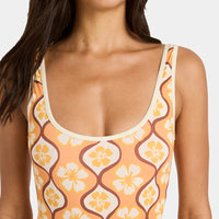 BILLABONG SOL GROOVE RETRO SURF SUIT - TANGERINE