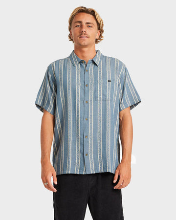 BILLABONG SUNDAYS JACQUARD SHORT SLEEVE - REAL TEAL