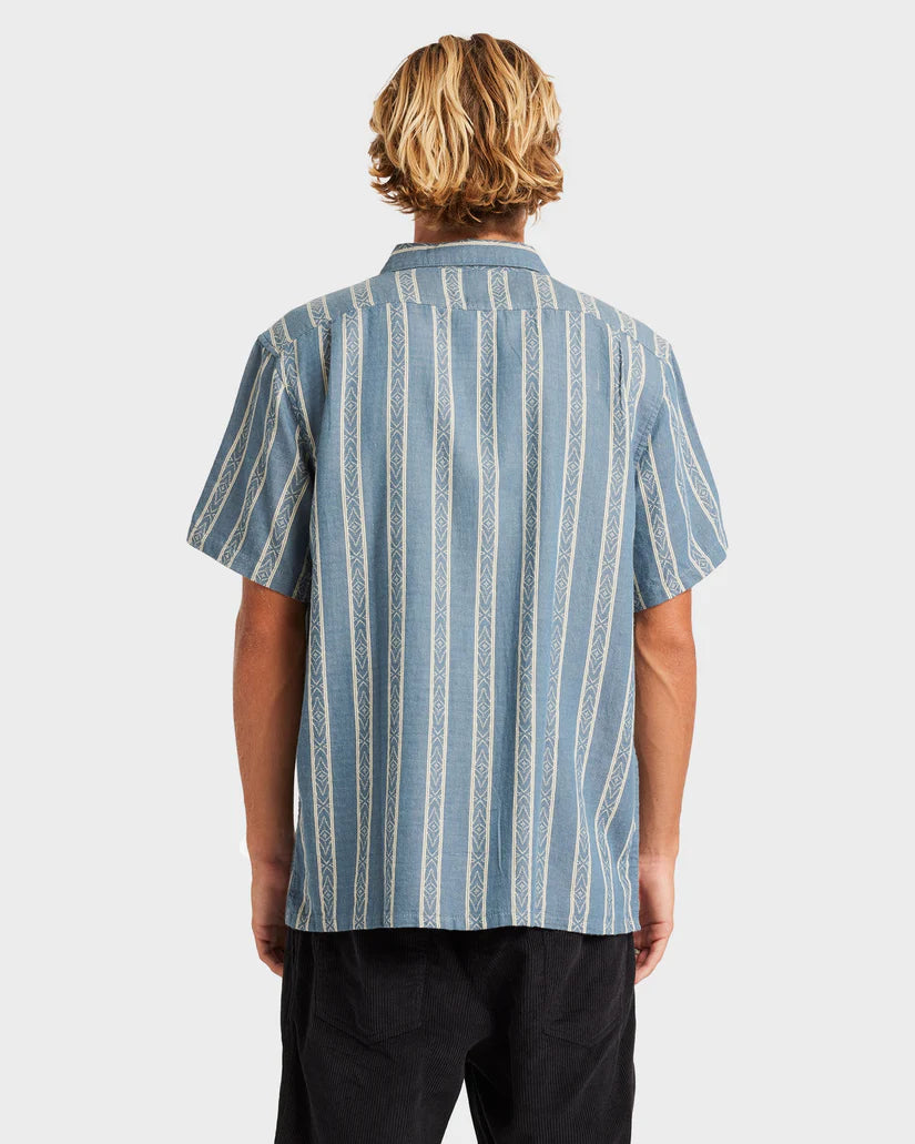 BILLABONG SUNDAYS JACQUARD SHORT SLEEVE - REAL TEAL
