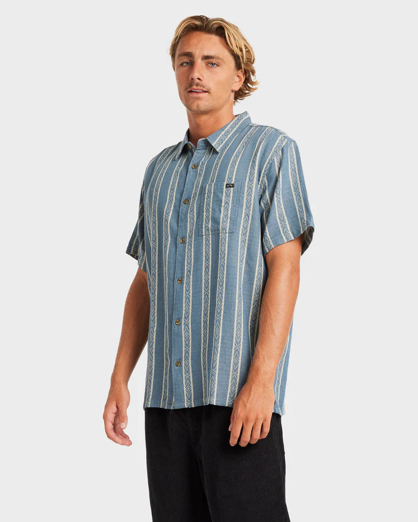 BILLABONG SUNDAYS JACQUARD SHORT SLEEVE - REAL TEAL
