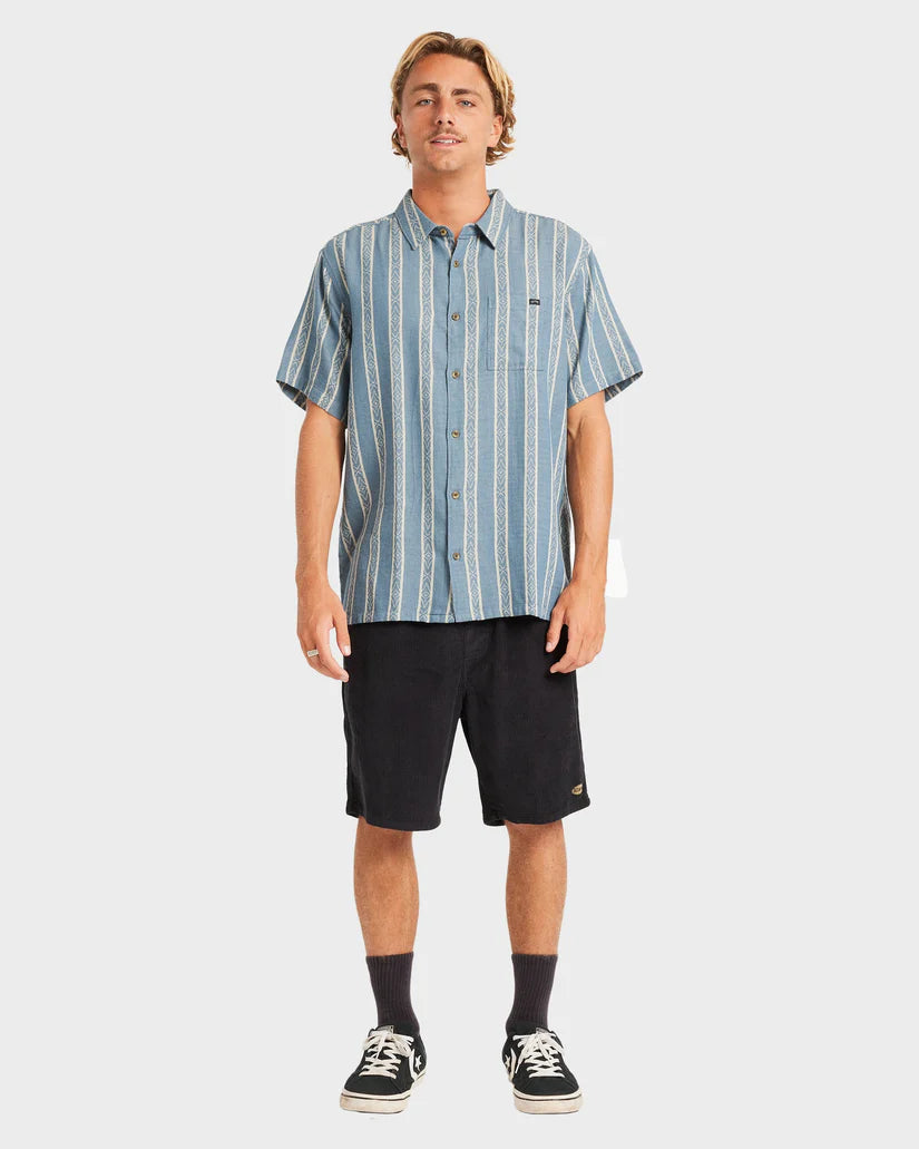BILLABONG SUNDAYS JACQUARD SHORT SLEEVE - REAL TEAL