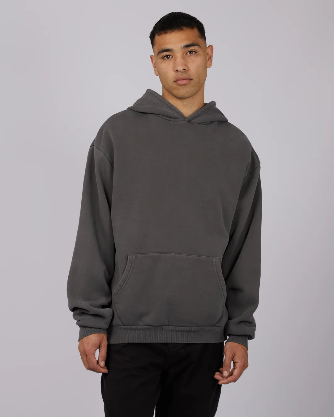 SILENT THEORY BOX HOODIE - COAL