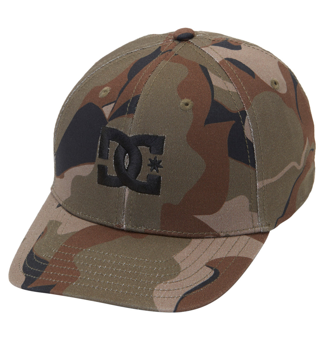 DC BOY'S CAP STAR STRETCH FIT HAT ABSTRACT CAMO