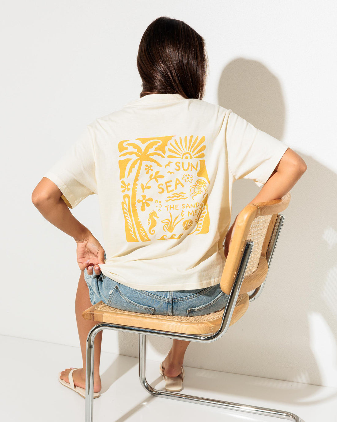 CARVE OCEAN LOVER WOMENS BASIC SHORT SLEEVE TEE - WPD BUTTER