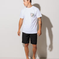 CARVE POWER UP MENS ELASTIC WAIST BOARDSHORT 20IN - BLACK