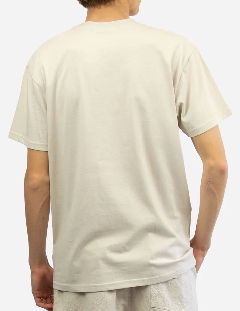 CARVE STAPLE BOYS SLIM SHORT SLEEVE TEE - OATMEAL