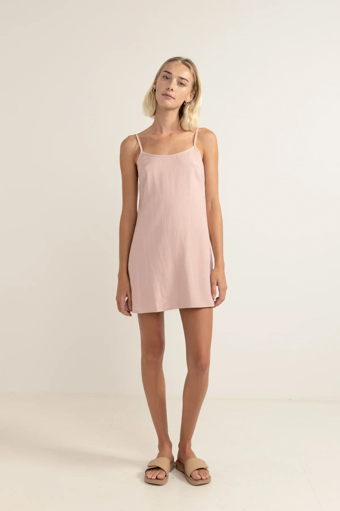 RHYTHM CLASSIC  SLIP DRESS - ROSE