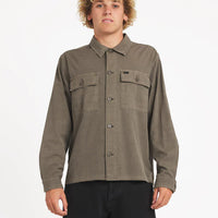 RVCA COASTAL OVERSHIRT - MUSHROOM