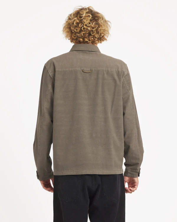 RVCA COASTAL OVERSHIRT - MUSHROOM
