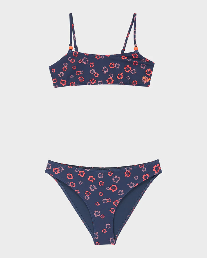 ROXY CUTE DITSY BRALETTE SET - OCEANA BLUE