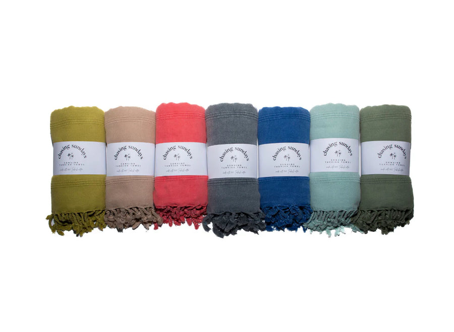 CHASING SUNDAYS STONEWASHED TURKISH TOWEL