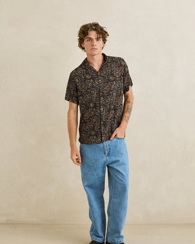 RHYTHM COSTA RICA SS SHIRT - BLACK