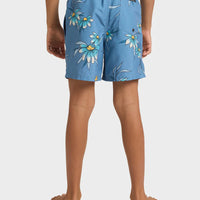 QUIKSILVER EVERYDAY STRAIGHT VOLLEY BOYS  - CORONET BLUE COSTAL FLORAL