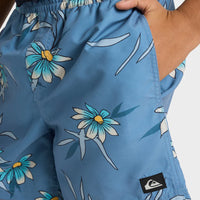 QUIKSILVER EVERYDAY STRAIGHT VOLLEY BOYS  - CORONET BLUE COSTAL FLORAL