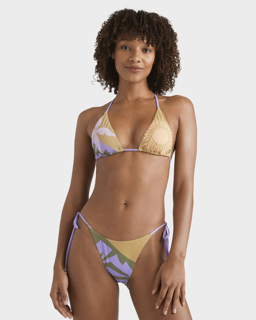 BILLABONG  FEEL THE HEAT REMI TRIANGLE BIKINI TOP - CADET