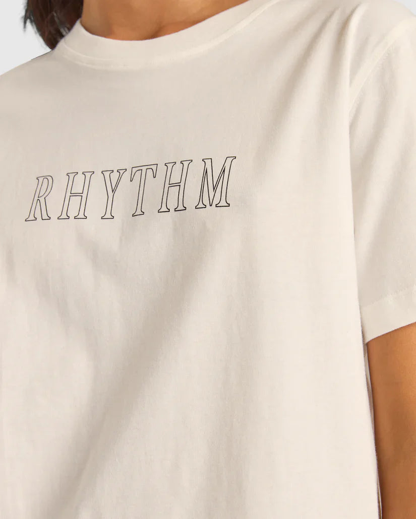 RHYTHM FLAGSHIP BOYFRIEND TEE - WHITE