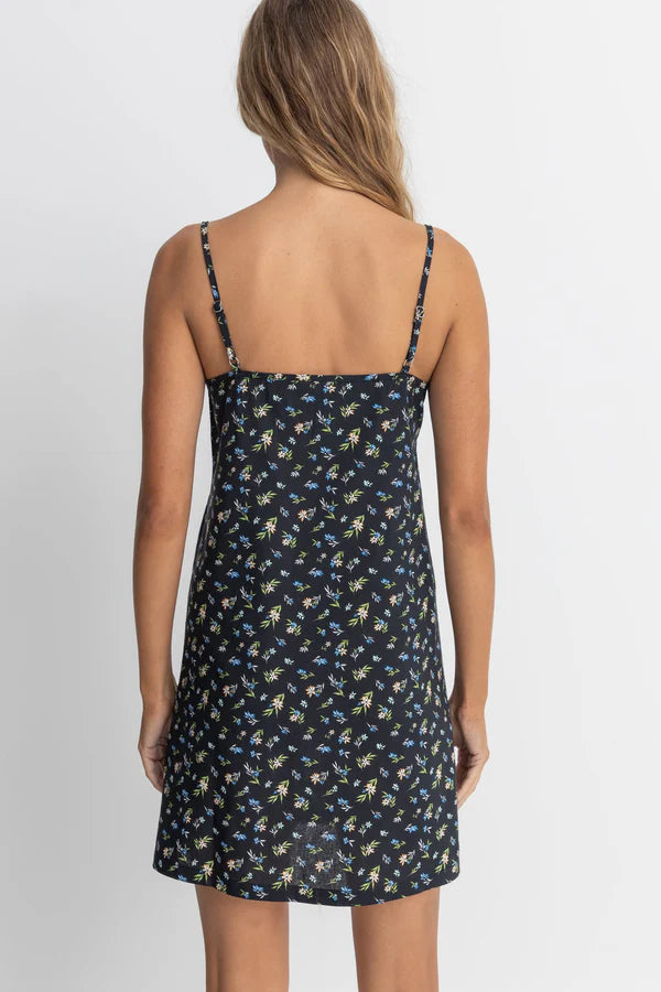 RHYTHM FLEUR FLORAL KEYHOLE SLIP DRESS