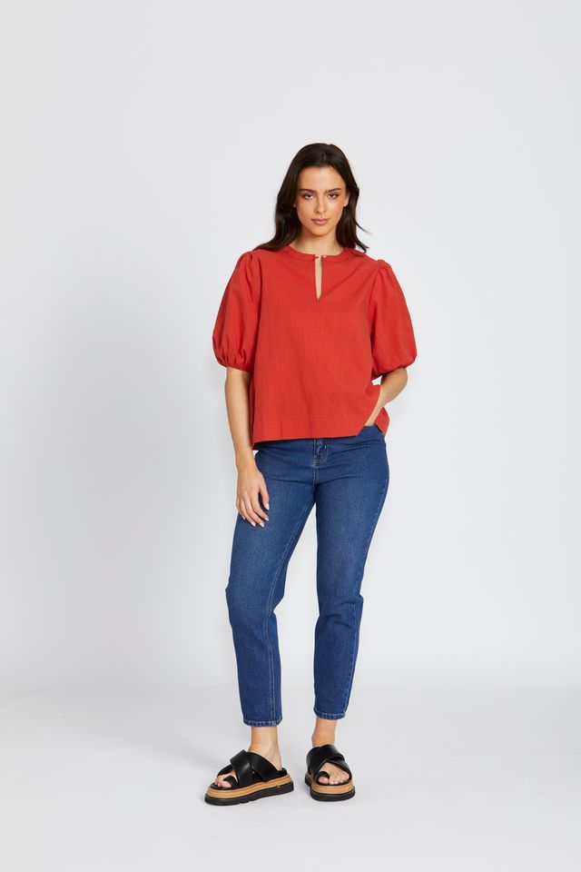 FLORANCE BOHEMIA LILITH TOP - PAPRIKA
