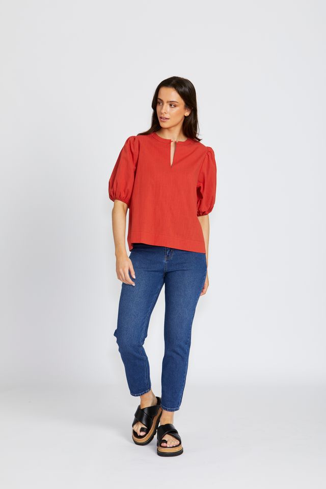 FLORANCE BOHEMIA LILITH TOP - PAPRIKA